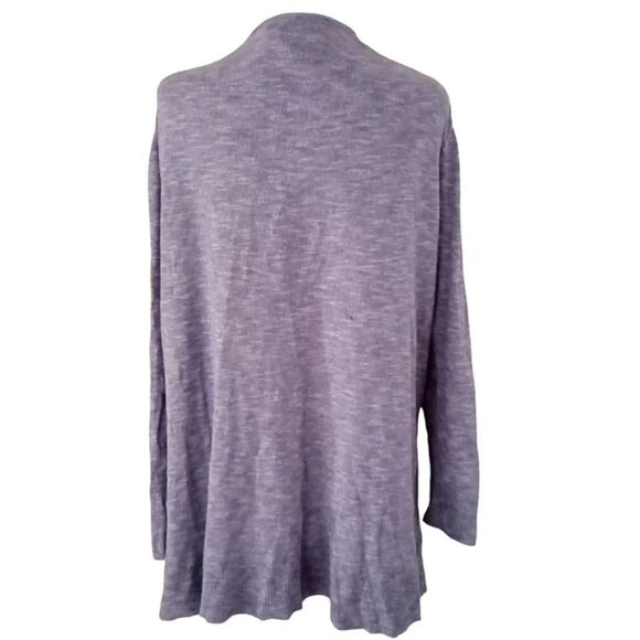 Madewell Heathered Open Front Lightweight Cotton Blend Cardigan Size Large - Picture 4 of 6